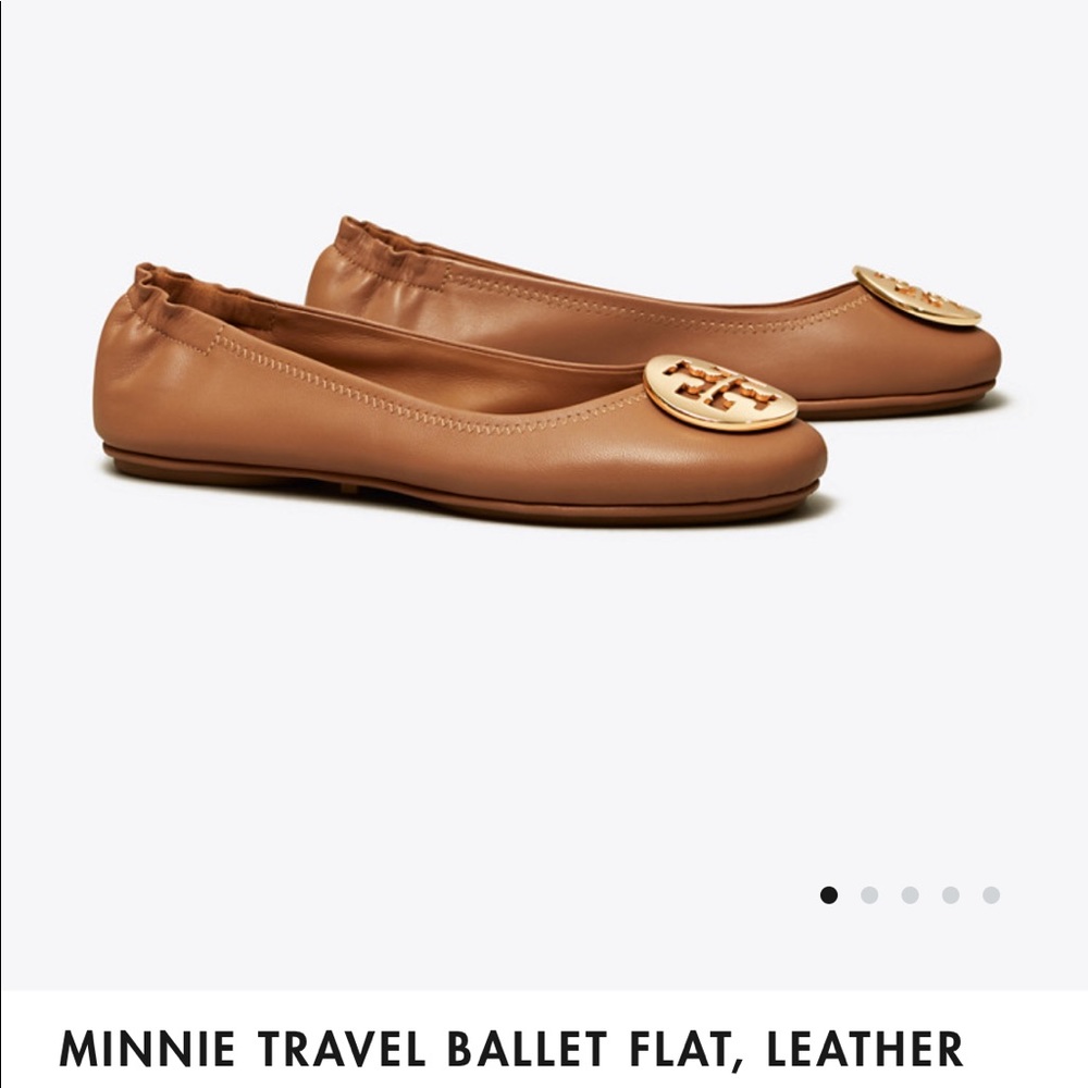 Tory Burch Minnie Travel Ballet Leather Flat